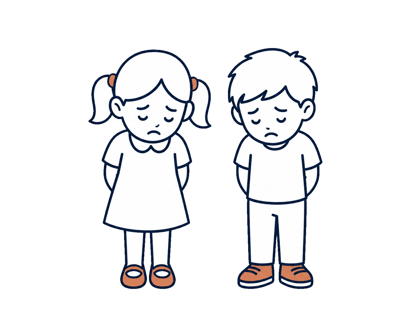 Two children