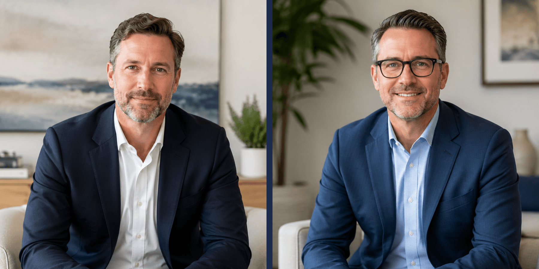 Marcus Reyes and Nathan Cole, founders of Cedar & Sound Family Law